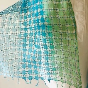 Gorgeous Never Worn Scarf in Caribbean Ombré